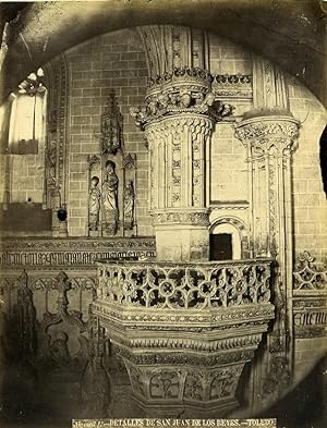Spain Toledo Monastery of San Juan de los Reyes Old Photo Alguacil 1870