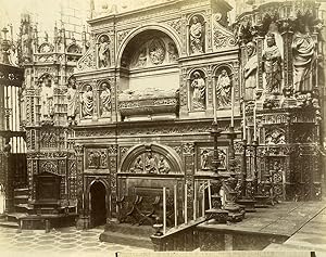 Spain Toledo Cathedral Main Chapel Capilla Mayor Old Photo Alguacil 1870