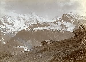 Seller image for Switzerland Mrren Jungfrau Kurhaus Grand Hotel Alps Old Amateur Photo 1910 for sale by Bits of Our Past Ltd