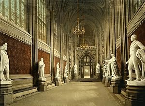 London Houses of Parliament St Stephen's Hall Old Photo Photochrom 1900