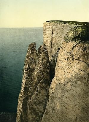 United Kingdom Eastbourne Beachy Head Cliffs Old Photo Photochrom 1900