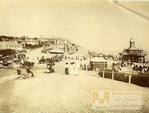 United Kingdom Bournemouth Beach Holidaymakers Old Photo 1890
