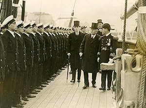 Portsmouth William Bridgeman visiting Presidente Sarmiento Ship Old Photo 1928