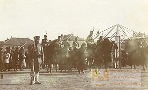 China Tianjin Tientsin Japanese General Kamio Mitsuomi & Staff Old Photo 1906