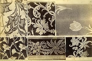 Bild des Verkufers fr French Albumen Photograph of Antique Fabric Armand Guerinet circa 1880 #28 zum Verkauf von Bits of Our Past Ltd