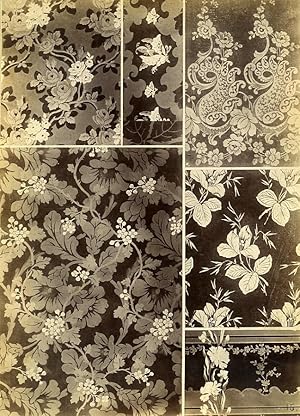 Bild des Verkufers fr French Albumen Photograph of Antique Fabric Armand Guerinet circa 1880 #15 zum Verkauf von Bits of Our Past Ltd