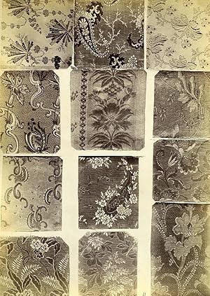 Image du vendeur pour French Albumen Photograph of Antique Fabric Armand Guerinet circa 1880 #11 mis en vente par Bits of Our Past Ltd
