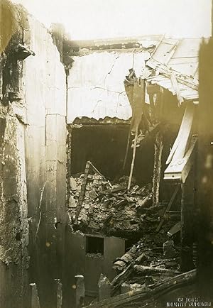 Paris German Bombardment Rue de la Victoire WWI Photo Identite Judiciaire 1918