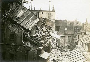 Paris German air raid 119 Rue St Antoine WWI Old Photo Identite Judiciaire 1918