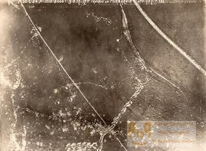 France Meuse? WWI Aerial View Tranchee de Pomeranie Old Photo 1917