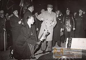 Seller image for Paris Unknown Soldier Tomb General Legentilhomme Old Press Photo 1945 for sale by Bits of Our Past Ltd