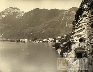 Switzerland Brunnen Lake Lucerne Vierwaldstättersee Tunnel Old Photo Sommer 1890