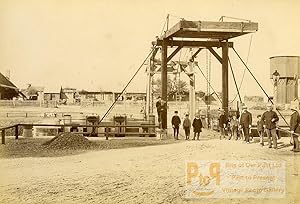 France Baie de Somme Saint Valery sur Somme Canal Lock Old Photo 1885