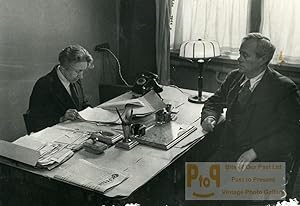 Russia Moscow production Pravda newspaper Office Old Photo 1947