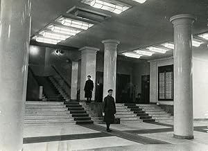 Russia Moscow Entrance hall of the newspaper Pravda Old Photo 1947