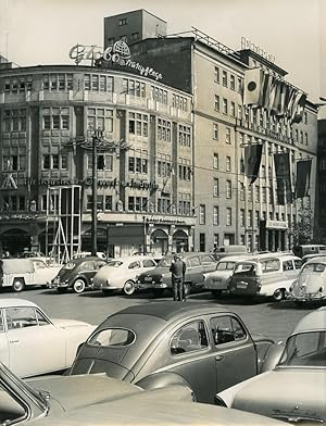 Seller image for East Germany Leipzig Autumn Fair Car Park Automobile Old Photo 1962 for sale by Bits of Our Past Ltd