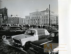 Seller image for East Germany Leipzig Augustusplatz Jubile Fair Automobiles Old Photo 1965 for sale by Bits of Our Past Ltd