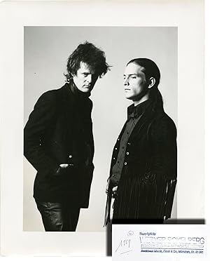 Bild des Verkufers fr Photo of Paul Morrissey and Joe Dallesandro on the set of "Flesh" (Original double weight photograph, circa 1968) zum Verkauf von Royal Books, Inc., ABAA