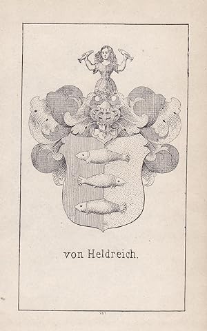 Bild des Verkufers fr Von Heldreich" - Heldreich Wappen heraldry Heraldik coat of arms Adel zum Verkauf von Antiquariat Steffen Vlkel GmbH