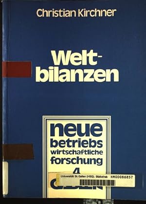 Immagine del venditore per Weltbilanzen - Probleme der internationalen Konzernrechnungslegung. venduto da books4less (Versandantiquariat Petra Gros GmbH & Co. KG)