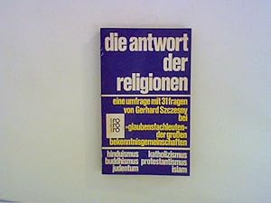 Bild des Verkufers fr Die Antwort der Religionen zum Verkauf von ANTIQUARIAT FRDEBUCH Inh.Michael Simon