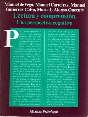 Imagen del vendedor de Lectura y comprensin. Una perspectiva cognitiva . a la venta por Librera Astarloa