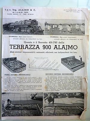 Imagen del vendedor de Questo  il brevetto 418 - 1780 della TERRAZZA 900 ALAJMO S.A. Ing. ALAJMO & C. MILANO a la venta por Historia, Regnum et Nobilia