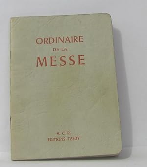 Seller image for Ordinaire de messe extrait du missel biblique for sale by crealivres