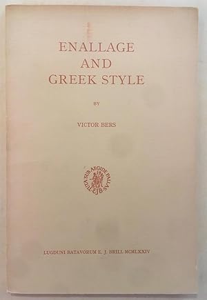 Seller image for Enallage and Greek Style [Mnemosyne. Bibliotheca Classica Batava, 29] for sale by Joseph Burridge Books