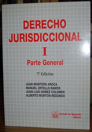 Imagen del vendedor de DERECHO JURISDICCIONAL. I. Parte General a la venta por Fbula Libros (Librera Jimnez-Bravo)