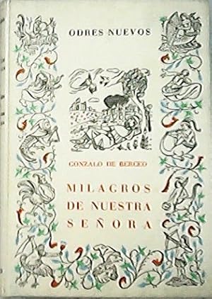 Image du vendeur pour Milagros de nuestra Seora. Texto ntegro en versin de Dniel Devoto. mis en vente par Librera y Editorial Renacimiento, S.A.