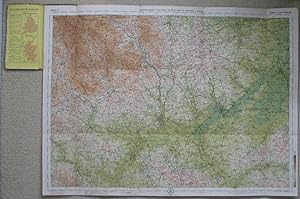 BARTHOLOMEW'S NEW REDUCED SURVEY MAP DERBY & NOTTS SHEET 13 CIRCA 1911