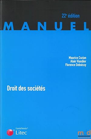 Seller image for DROIT DES SOCITS, 22med. for sale by La Memoire du Droit