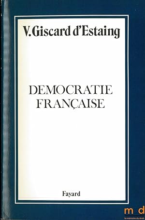Bild des Verkufers fr DMOCRATIE FRANAISE zum Verkauf von La Memoire du Droit