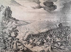 Seller image for Die Armee Pharaos wird vom Roten Meer verschlungen Auf Bütten, ca 27 x 32,5 cm. [Le Blanc 13] [Le Blanc 13] for sale by ANTIQUARIAT Franke BRUDDENBOOKS