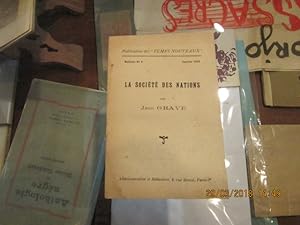 Bild des Verkufers fr La Socit des Nations zum Verkauf von Librairie FAUGUET