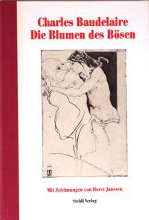 Die Blumen des Bösen. Mit Zeichnungen von Horst Janssen. Signiert. Zweisprachig Französisch/Deutsch