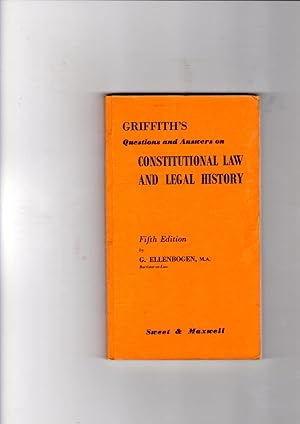 Seller image for Questions and answers on constitutional law and legal history for sale by Gwyn Tudur Davies