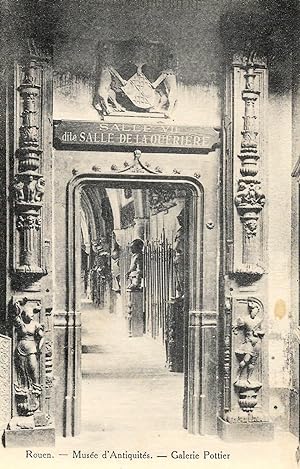 Carte postale : ROUEN, Musée d'antiquités, Galerie Pottier (76 Seine-Maritime, Haute-Normandie)