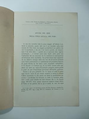 Bild des Verkufers fr Ancora del rex nella stela arcaica del Foro zum Verkauf von Coenobium Libreria antiquaria