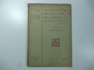 La facciata del palazzo del podesta' dal secolo XV al XIX. Note di Guido Zucchini