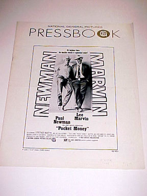 POCKET MONEY-PAUL NEWMAN/LEE MARVIN-PRESSBOOK VG