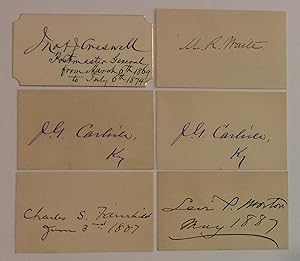 Imagen del vendedor de Signed cards by prominent Cabinet officials who served in various Presidential Administrations a la venta por Argosy Book Store, ABAA, ILAB