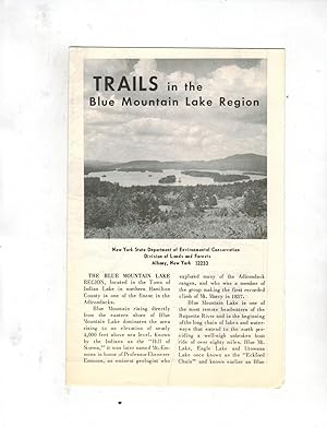 TRAILS IN THE BLUE MOUNTAIN LAKE REGION