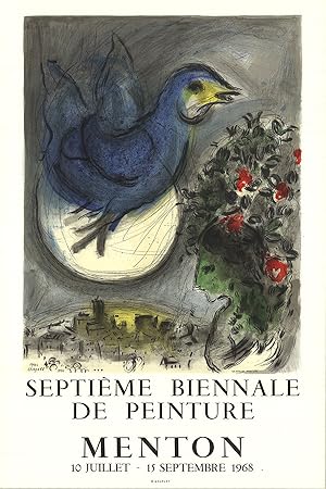 Seller image for MARC CHAGALL The Bluebird (L'Oiseau Bleu), 1968 for sale by Art Wise