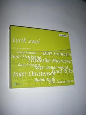 Lyrik zwei. Gelesen von den Autoren (4 CDs)