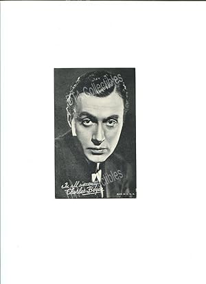 CHARLES BOYER-ARCADE CARD-1950'S-PORTRAIT!!! FN