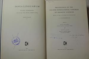Proceedings of the Fourth International Congress of Onomastic Sciences, Held ath the University o...