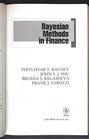 Image du vendeur pour Bayesian Methods in Finance; Frank J. Fabozzi Series; mis en vente par books4less (Versandantiquariat Petra Gros GmbH & Co. KG)