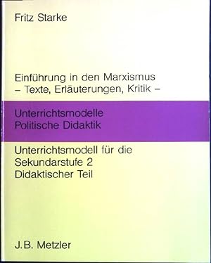 Bild des Verkufers fr Einfhrung in den Marxismus; Teil: Materialienteil zum Verkauf von books4less (Versandantiquariat Petra Gros GmbH & Co. KG)